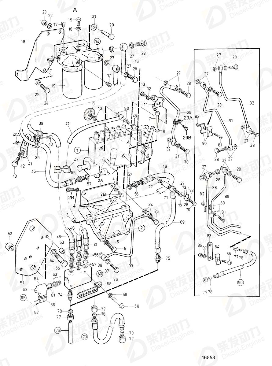 volvo penta Injection pump 3803720 Drawing volvo penta Injection pump 3803720 Drawing